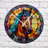 Horse Suncatcher Effect Clock